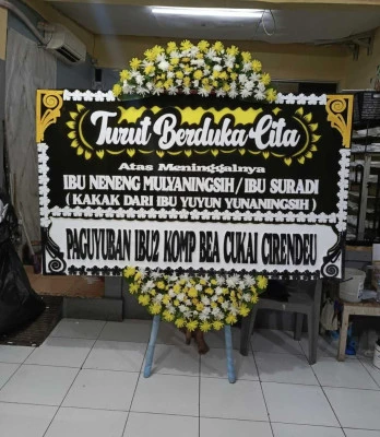 Papan Bunga di Cimone Jaya